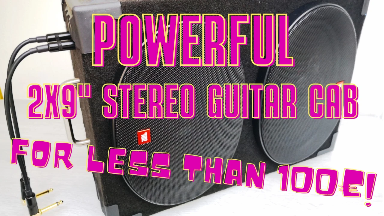 Homemade stereo cabinet for electric guitars