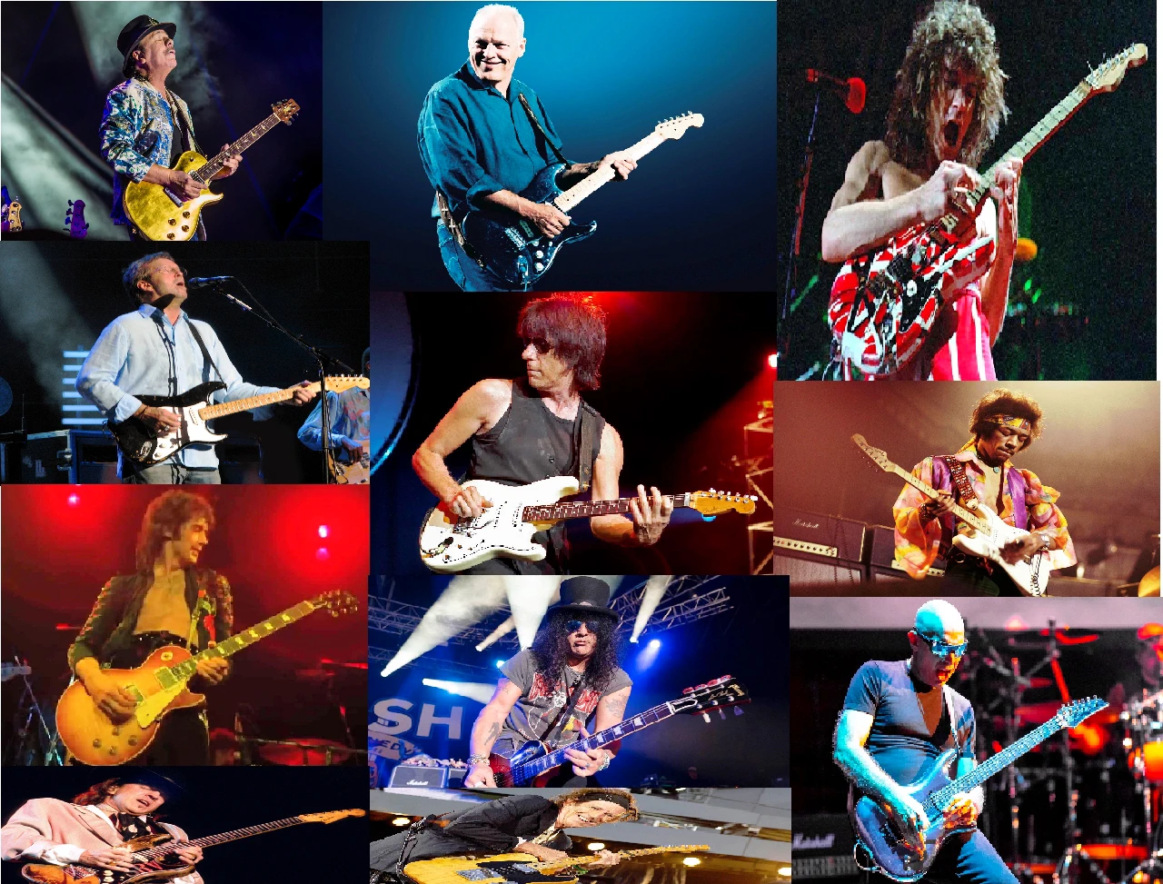 The greatest guitarists and their guitars, that’s who they are.